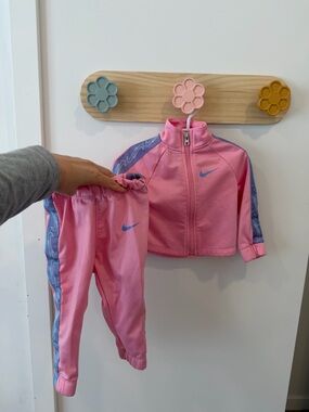 Nike Pink Toddler Zip Jacket and Elastic Waist Pants Set
